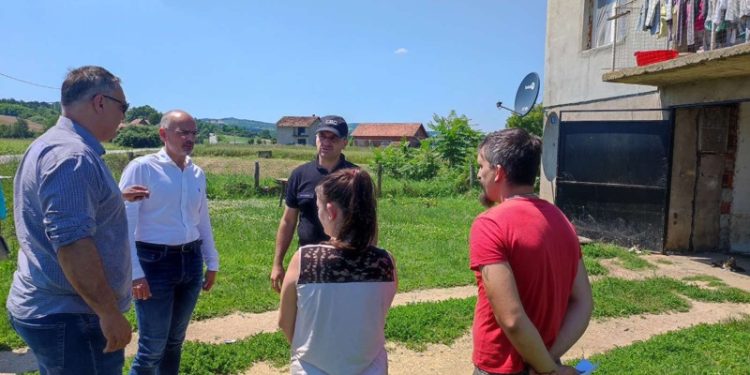 Ministar za javna ulaganja Marko Blagojević obišao poplavljena područja u Aranđelovcu i Rači