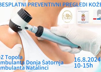 Topola: Besplatni dermoskopski pregledi kože