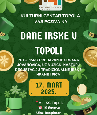 17 marta Dani Irske u Topoli