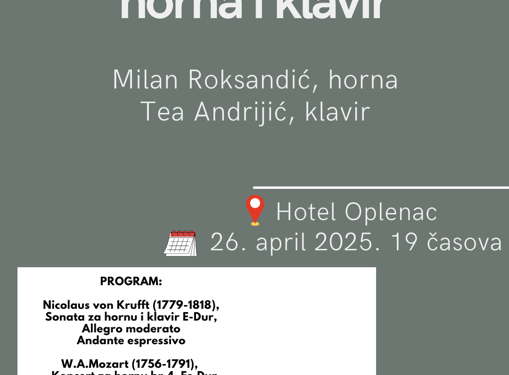 Veče klasične muzike na Oplencu